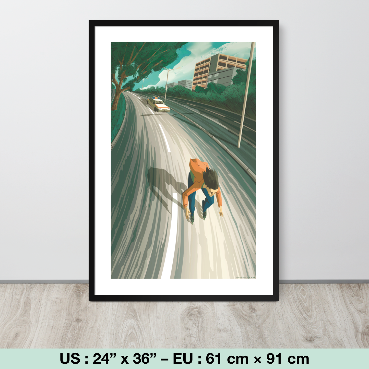 Roller Chase (tirage encadré)