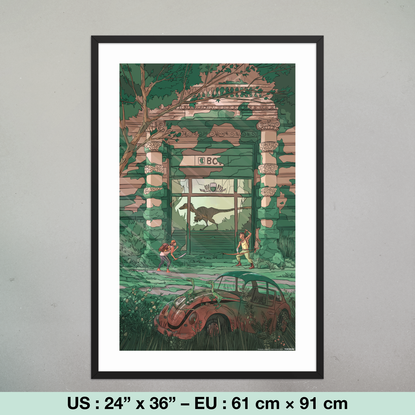 Braquage jurassique à Saint-François (tirage encadré)