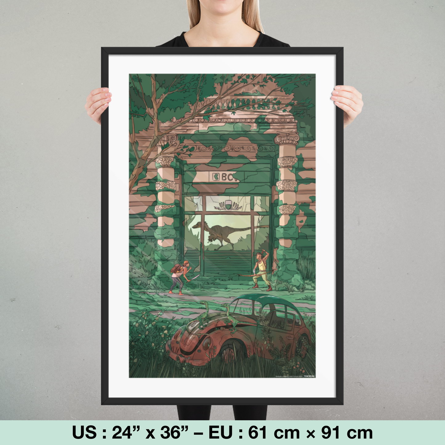 Braquage jurassique à Saint-François (tirage encadré)