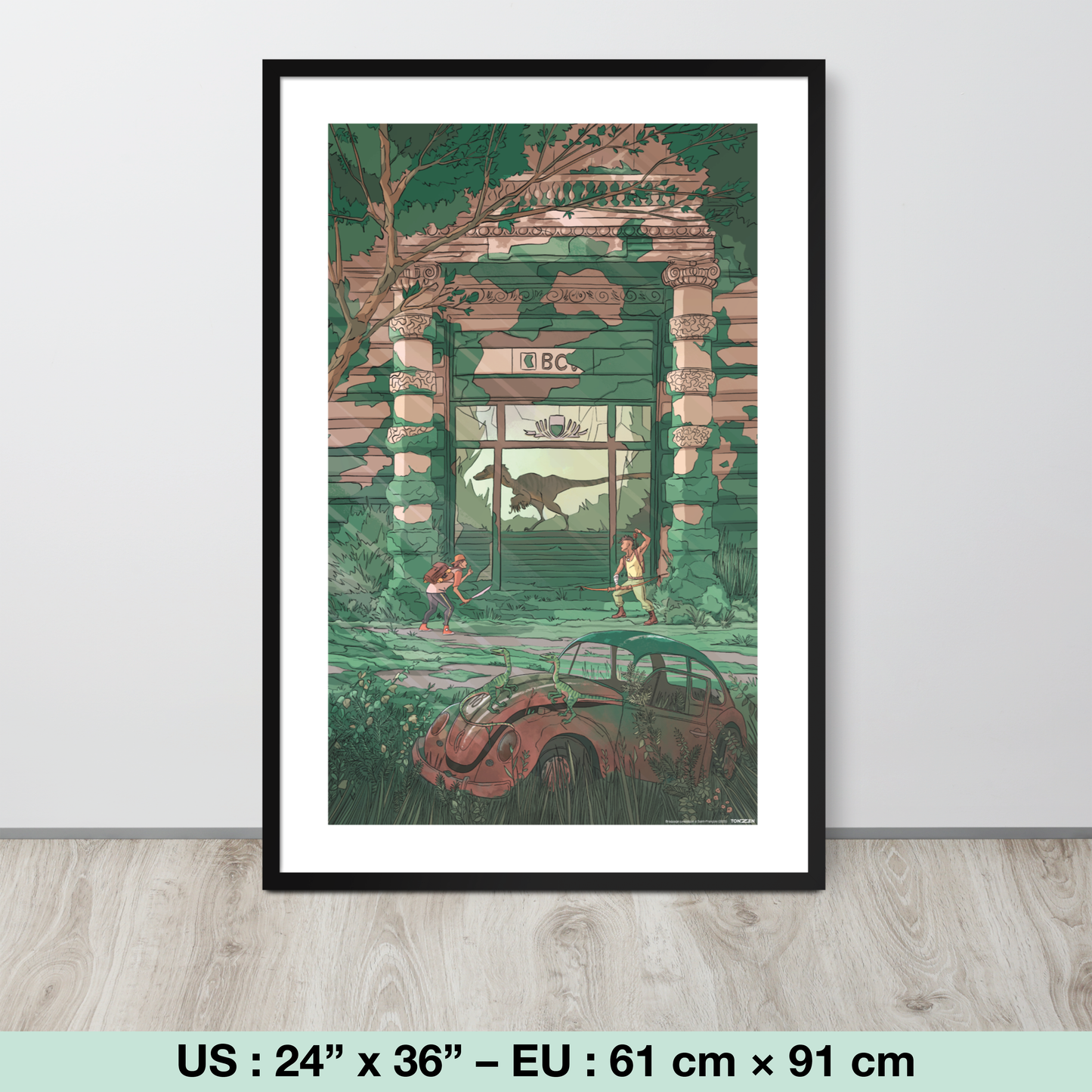 Braquage jurassique à Saint-François (tirage encadré)