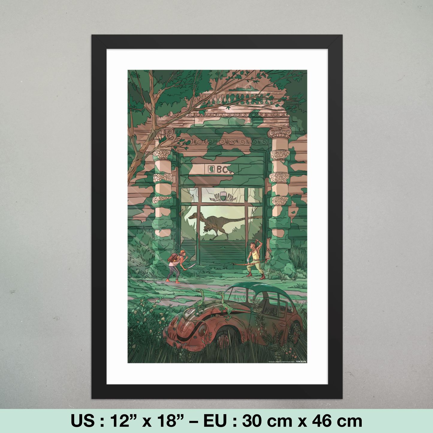 Braquage jurassique à Saint-François (tirage encadré)