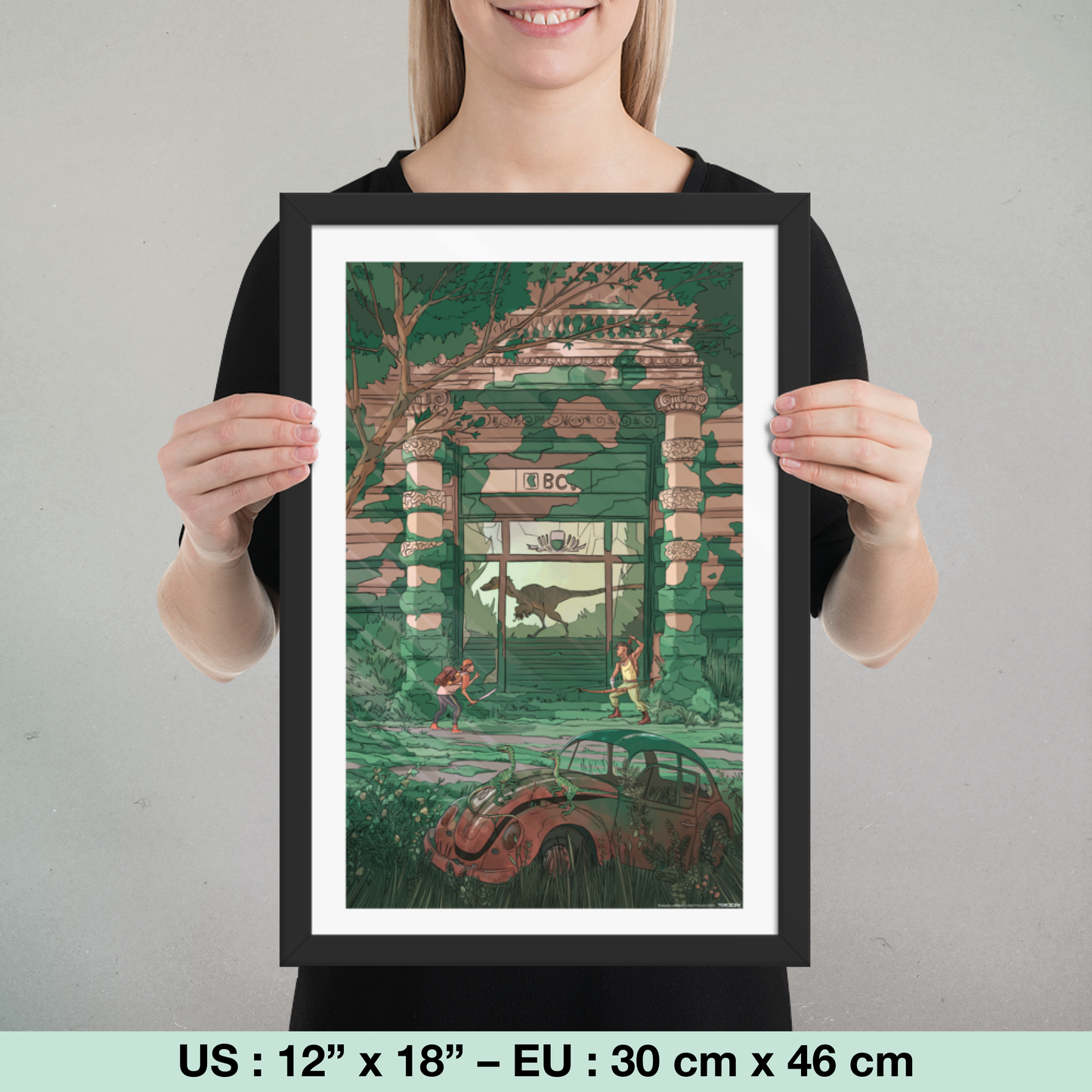 Braquage jurassique à Saint-François (tirage encadré)