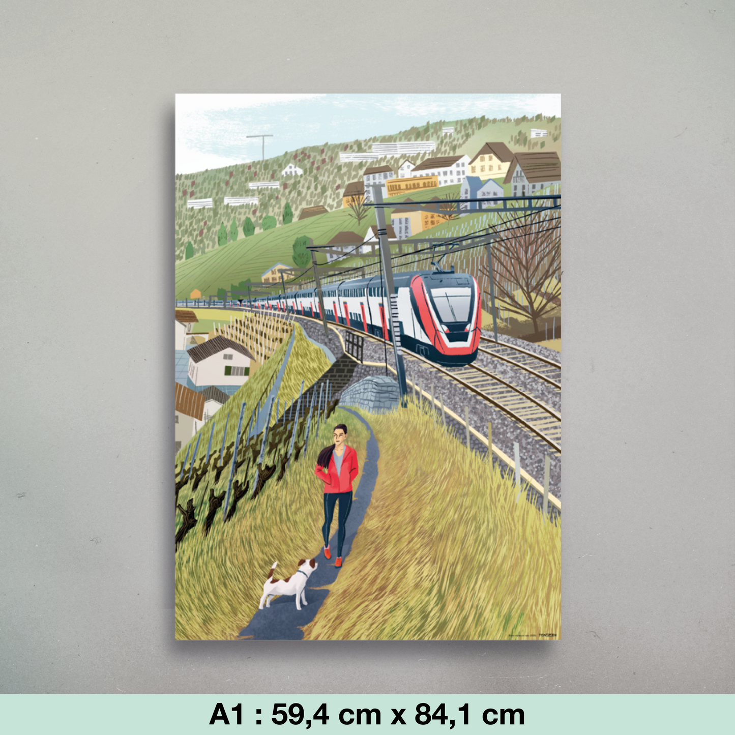 Entre vignes et rails (affiche)