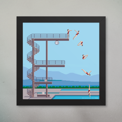 Bellerive Leap (tirage encadré)