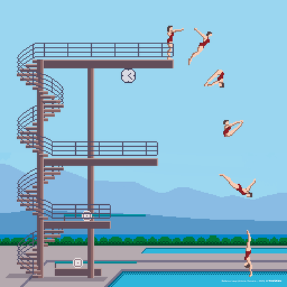 Bellerive Leap (tirage encadré)