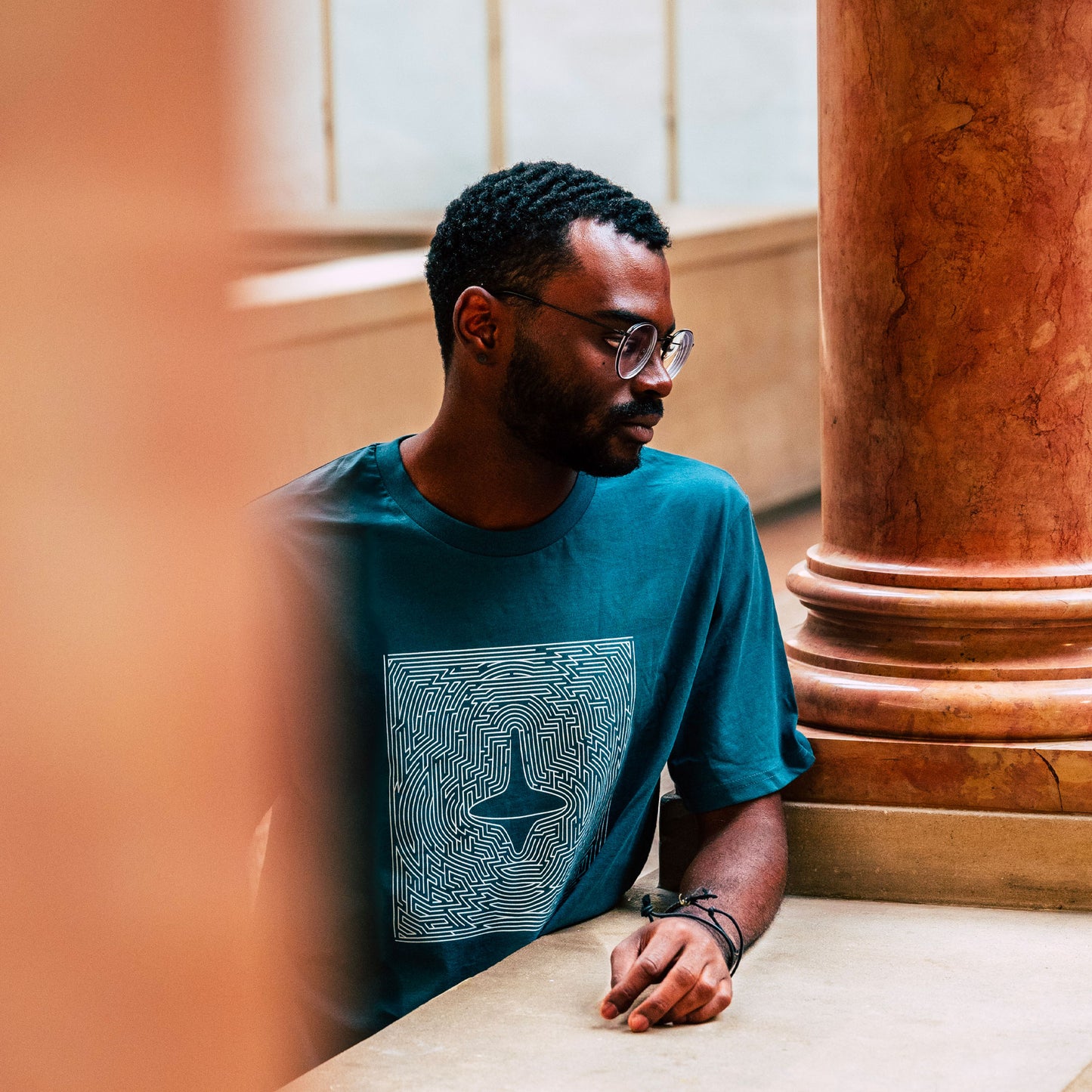 Spinning top and Maze / Unisex organic cotton t-shirt