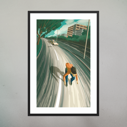 Roller Chase (tirage encadré)