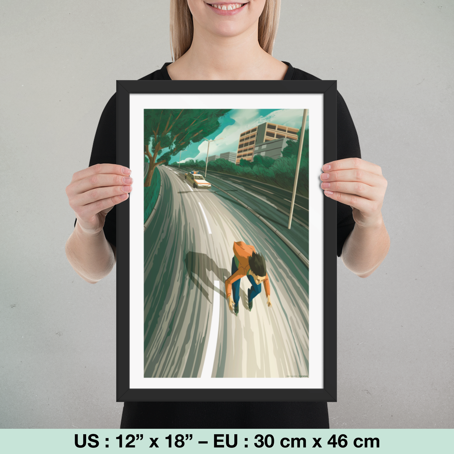 Roller Chase (tirage encadré)