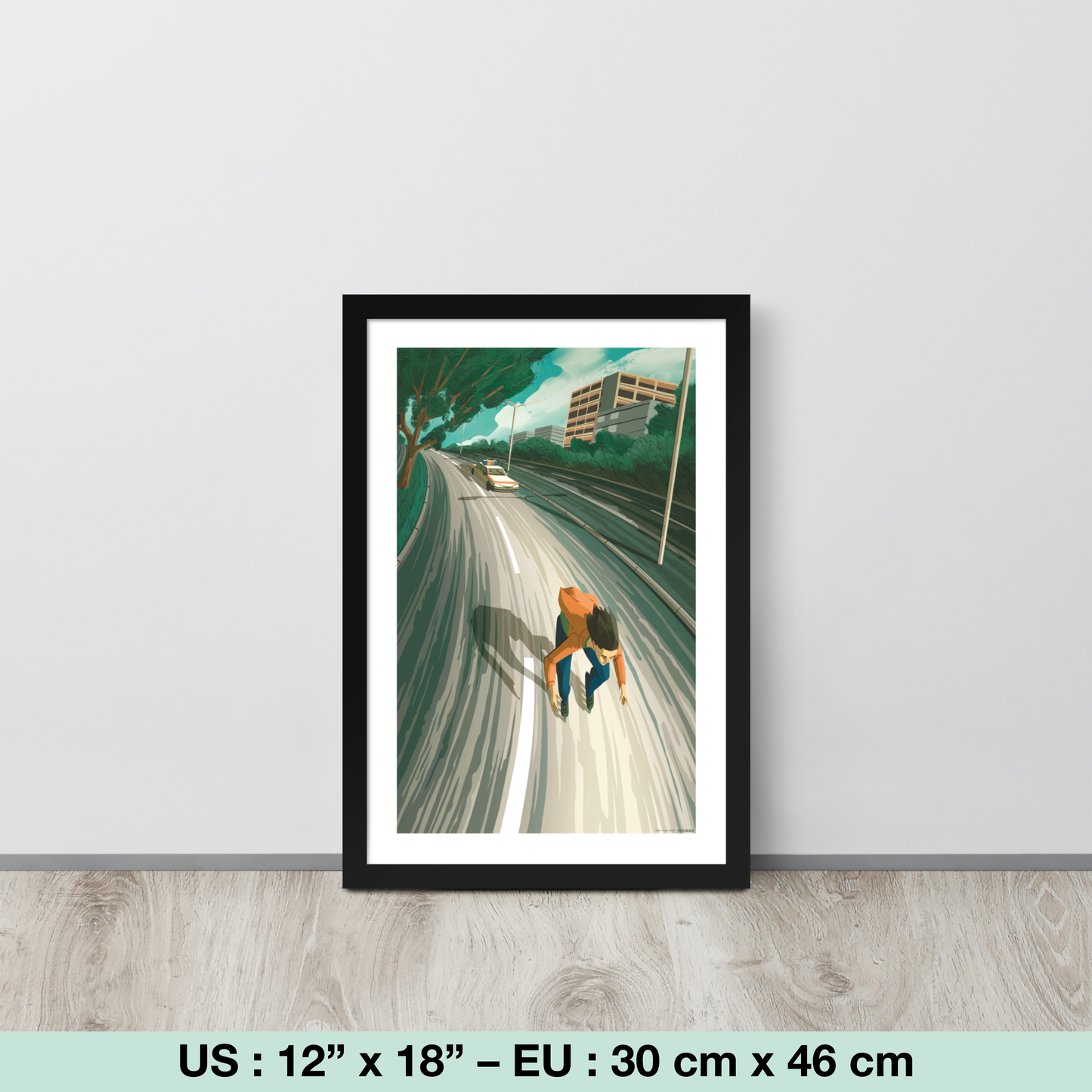 Roller Chase (tirage encadré)