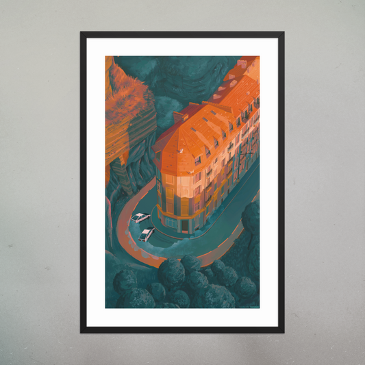Sunset Ride (tirage encadré)