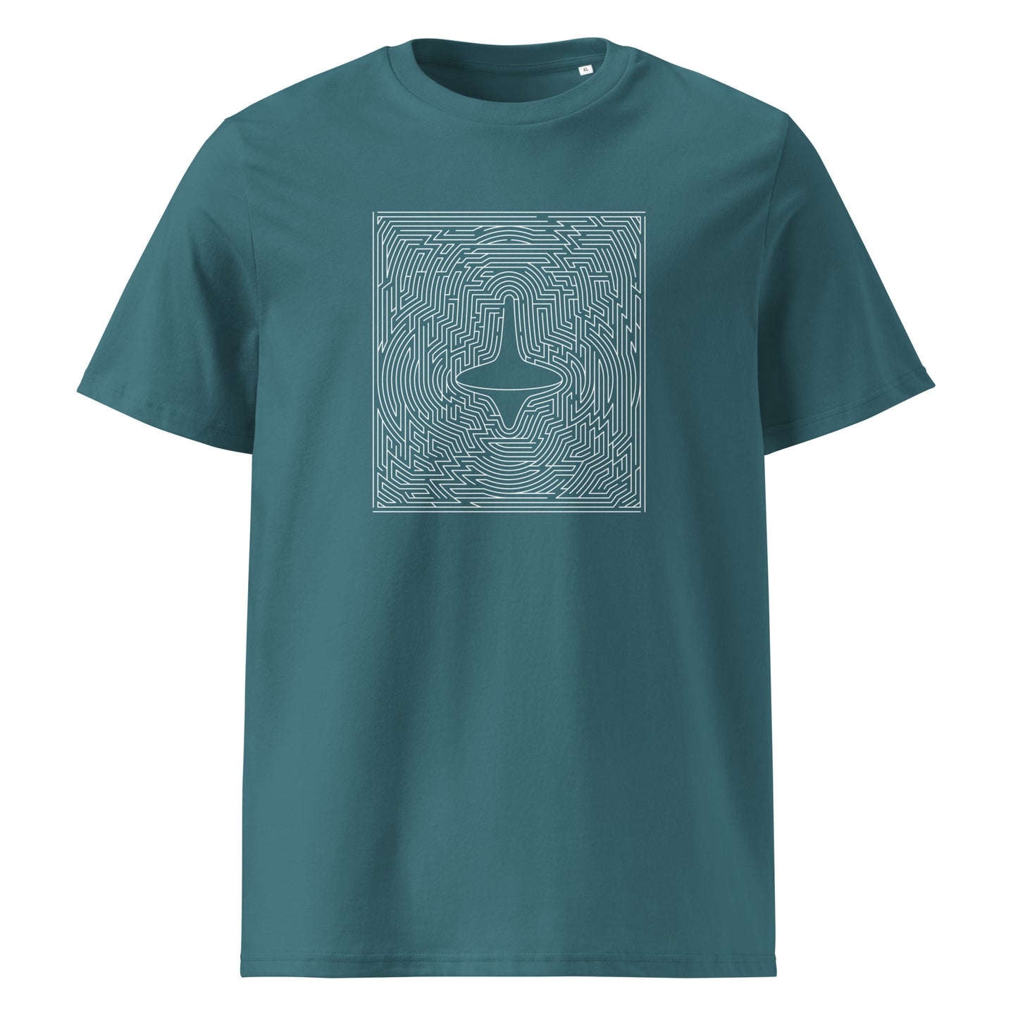 Spinning top and Maze / Unisex organic cotton t-shirt